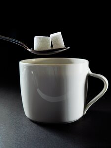Sugar in coffee cup sweet photo