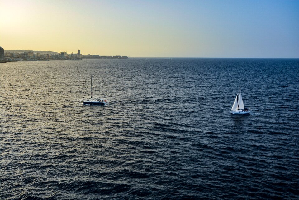 Calm water sail photo