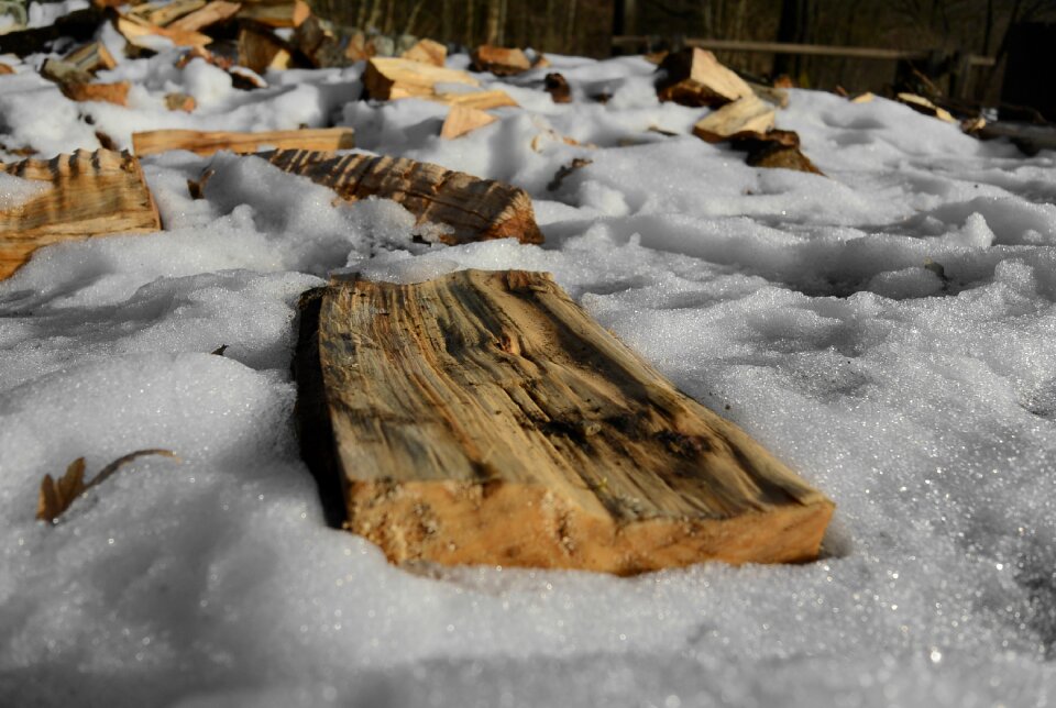 Winter firewood cold