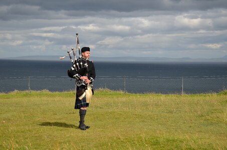 Isle of skye scottish piper