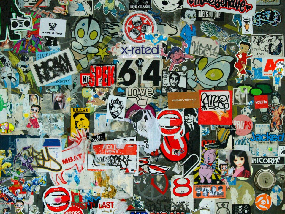 Stickers graffiti