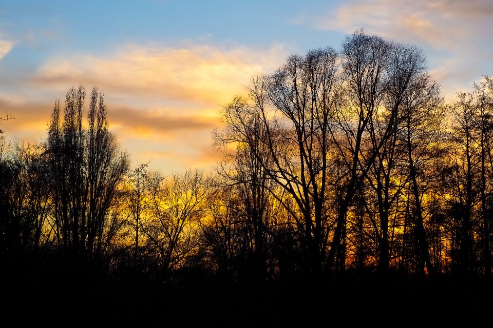 Sky evening sky afterglow