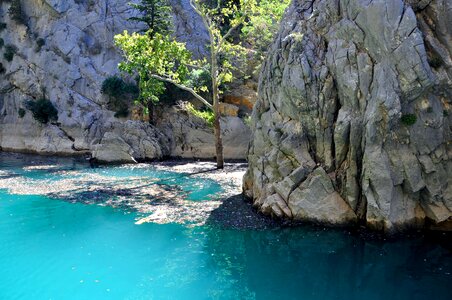 Rock landscape greenlake turkey