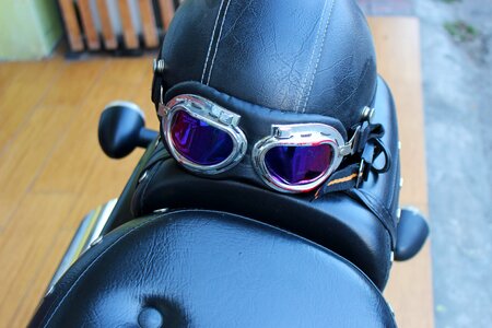 Motorcycle helmet black