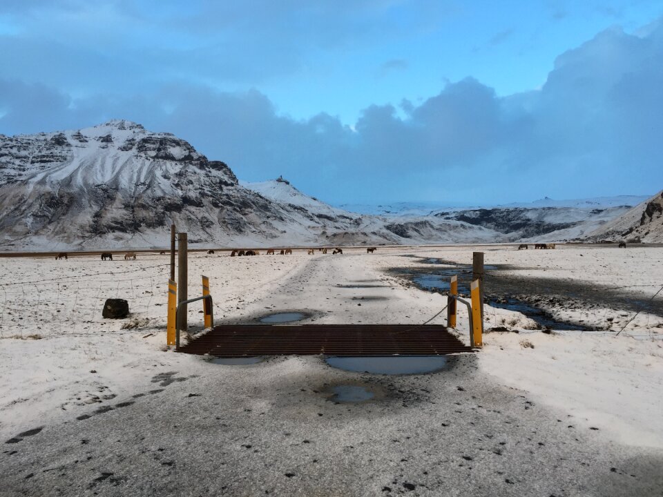 Nature landscape icelandic