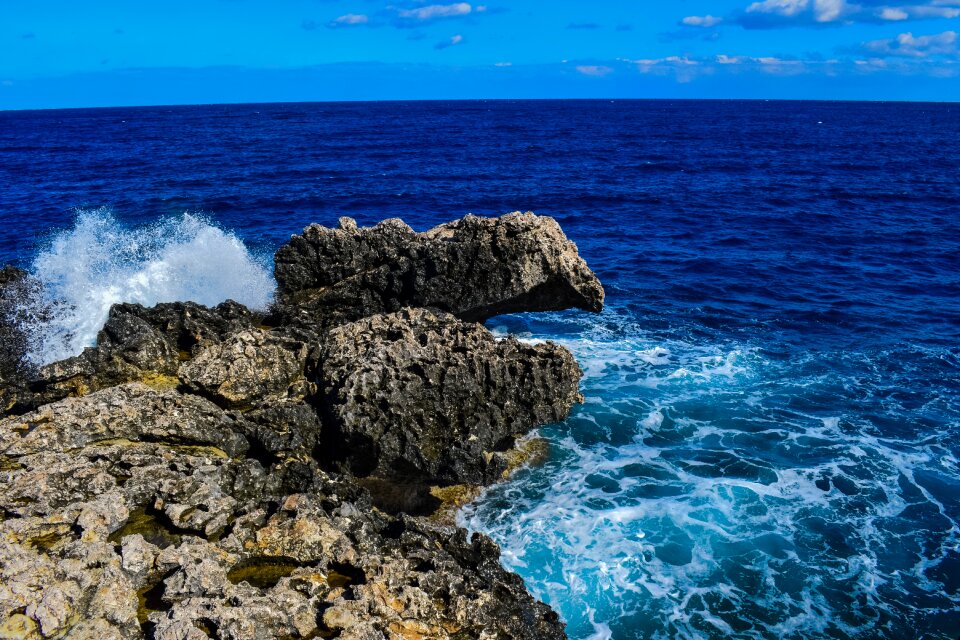 Nature horizon blue