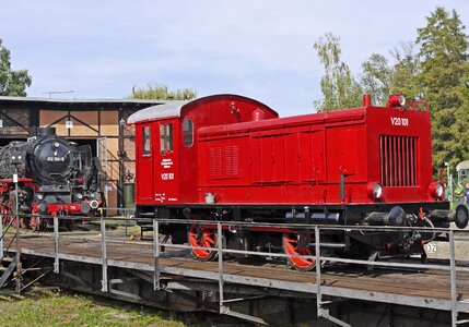 Bahnbetriebswerk hub locomotive shed photo