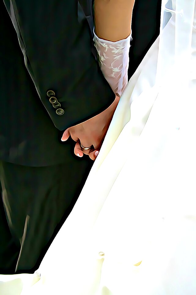 A couple of mood bride
