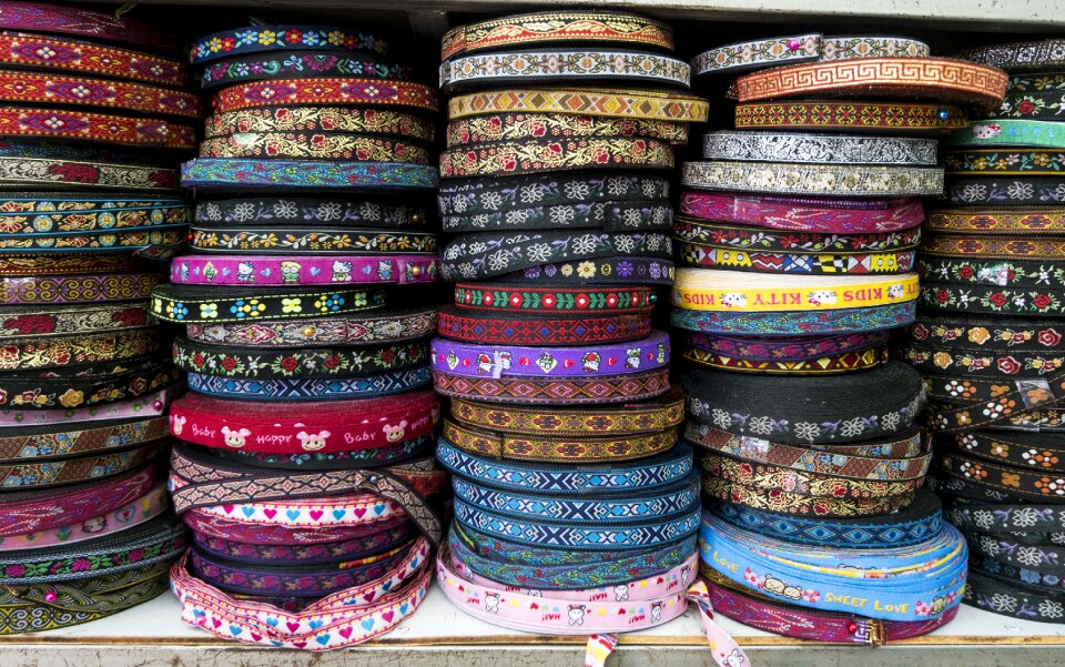 Ribbon striped ground striped fabric