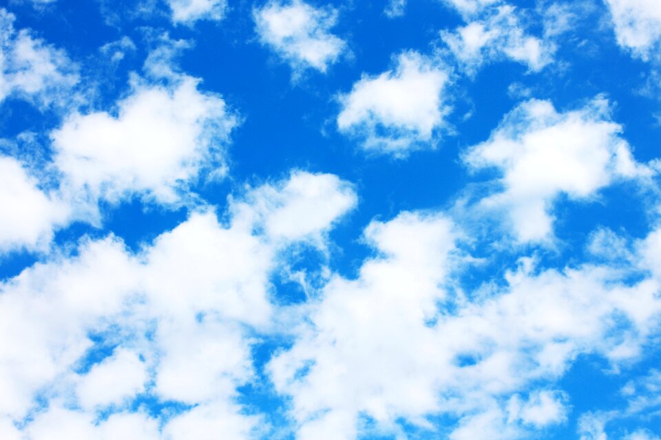 Sky blue cloud