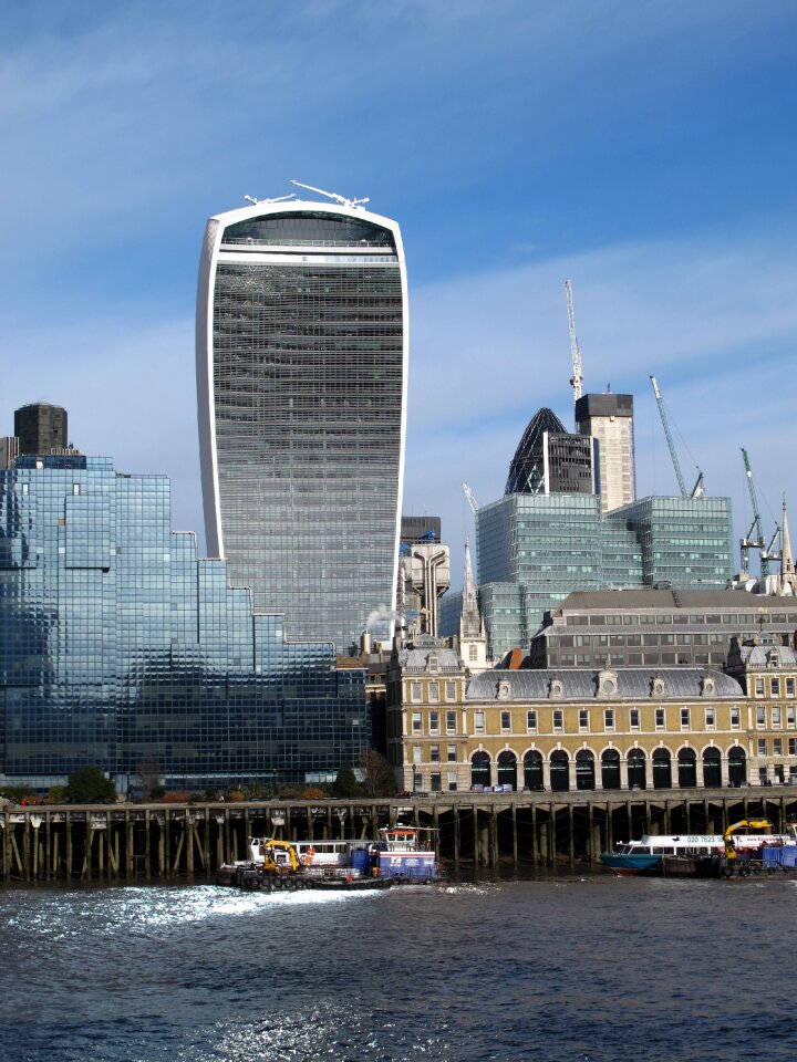 Sky garden river thames city