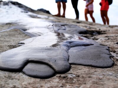 Muddy romania eruption photo