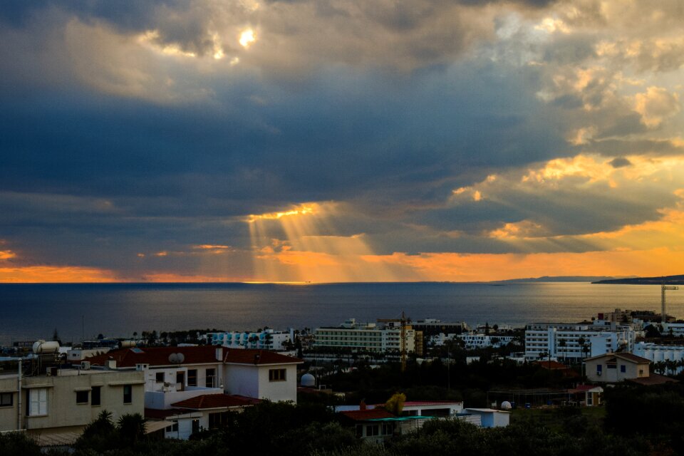 Sea sky clouds