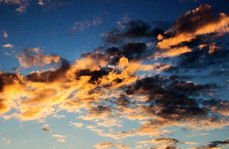 Sunset covered sky evening sky