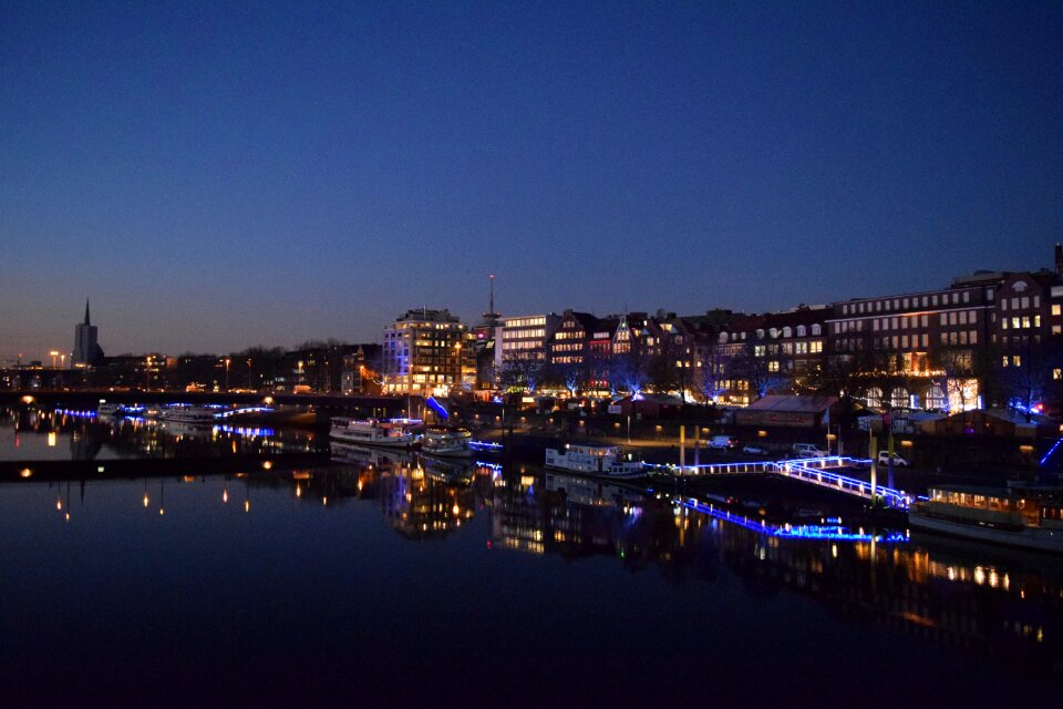 Blue twilight atmosphere