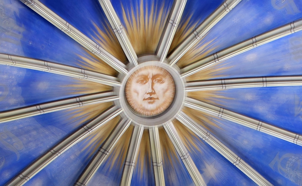 Rays shining spiritual