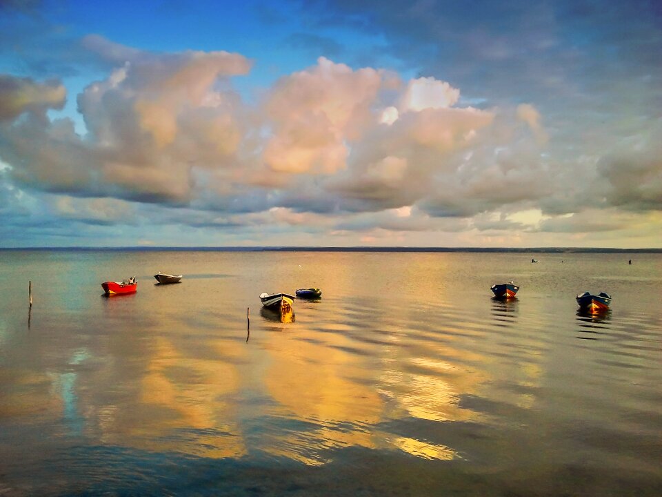 Nature blue landscape
