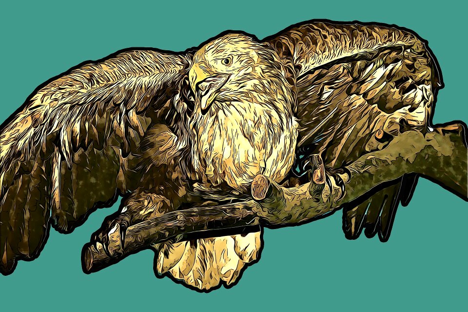 Sitting branch wing