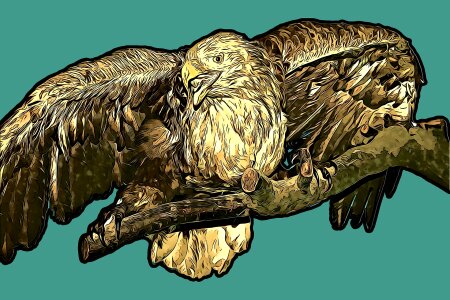Sitting branch wing