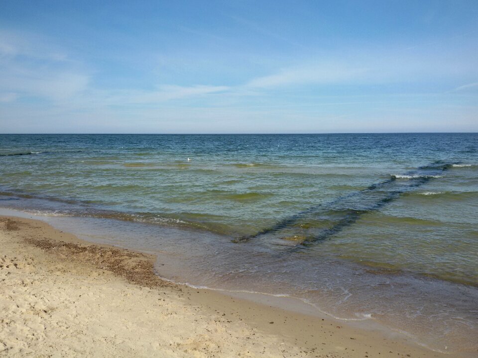 Beach clouds sky