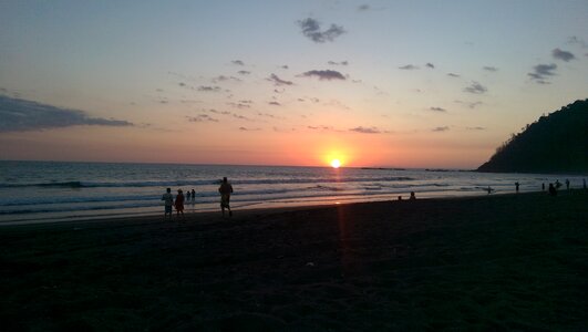 Sunset vacation happy