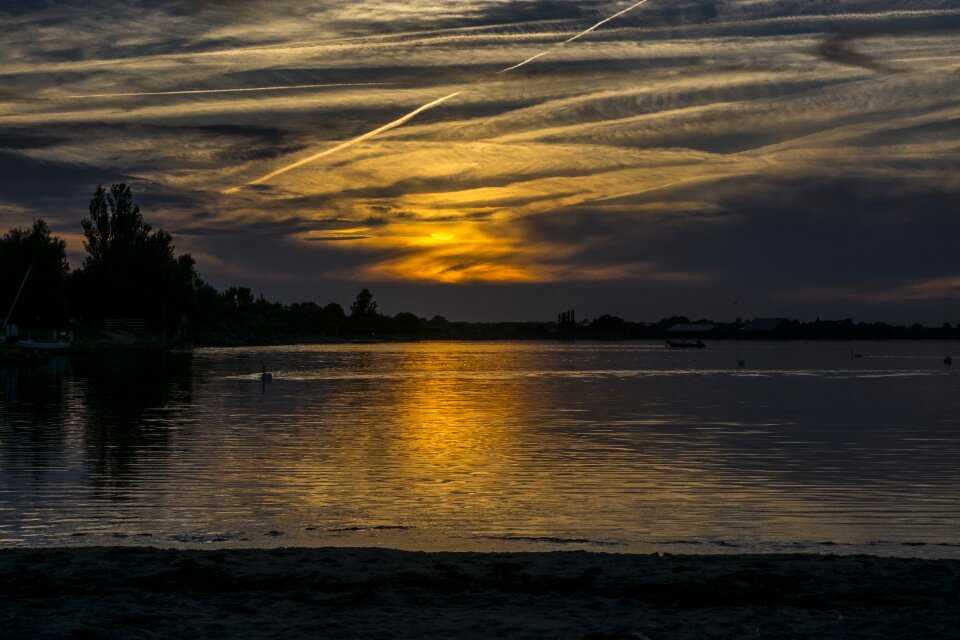 Sunset evening sky romantic