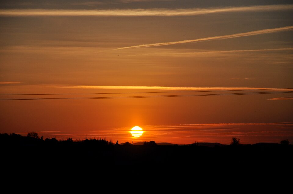 Sky landscape dawn photo