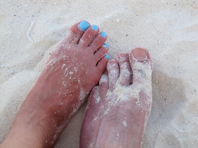Beach barefoot photo