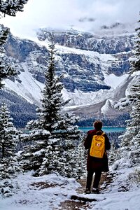 Trekking lake freezing