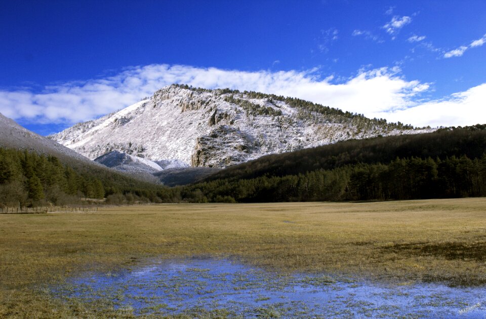 Snow panoramic alps