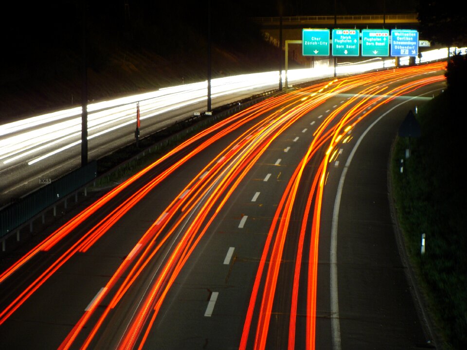 Highway zurich long exposure