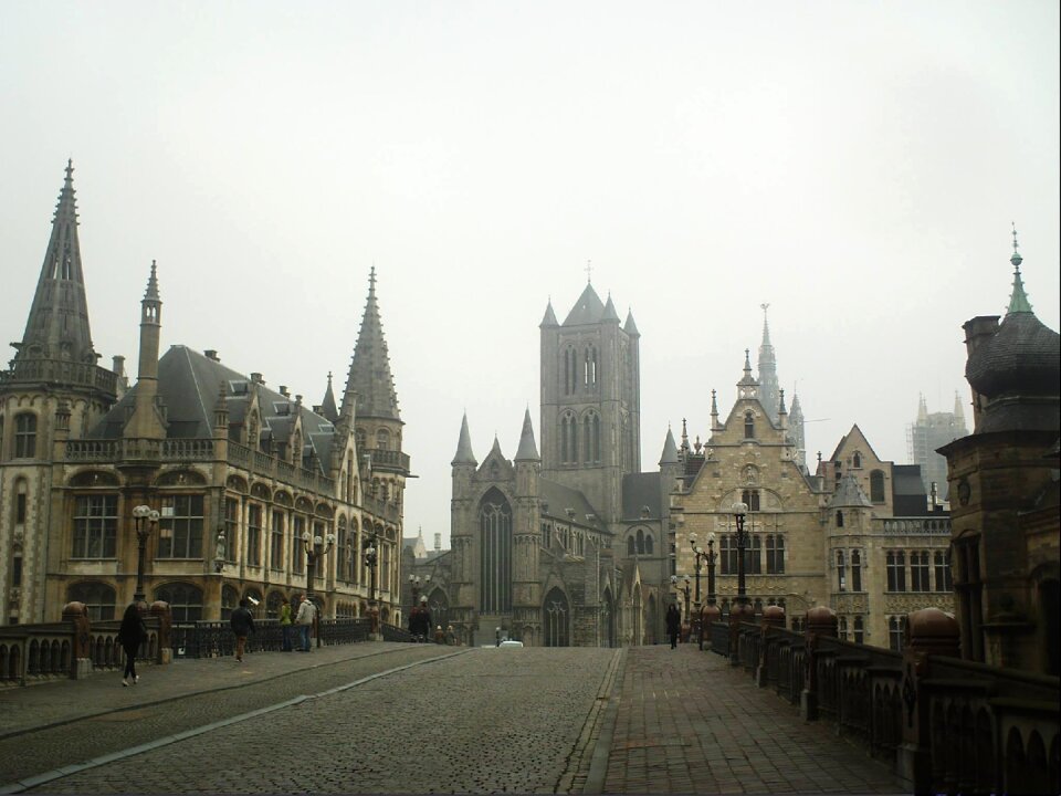 Ghent historical center corn market