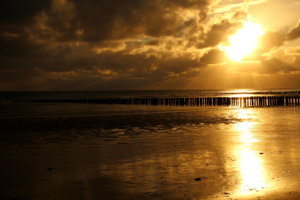 Most beach abendstimmung sunset