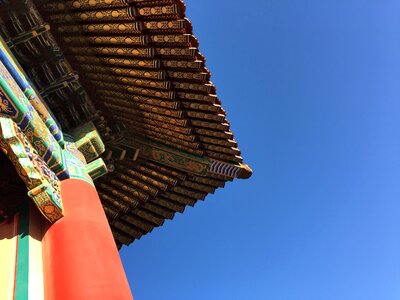 The national palace museum eaves old buildings