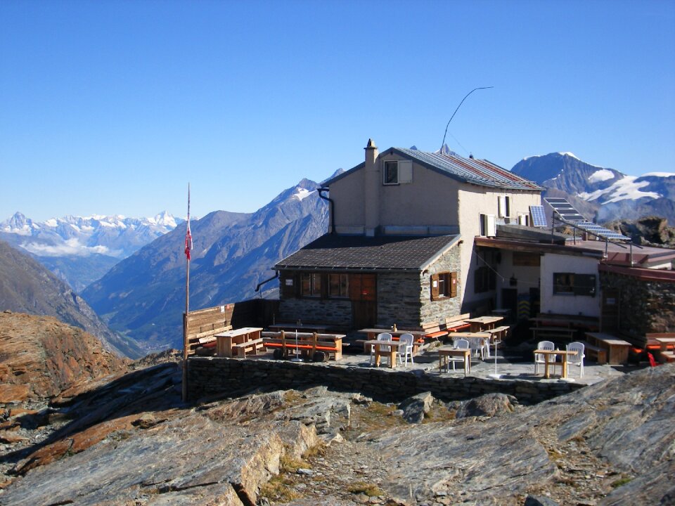 Switzerland mountains hut