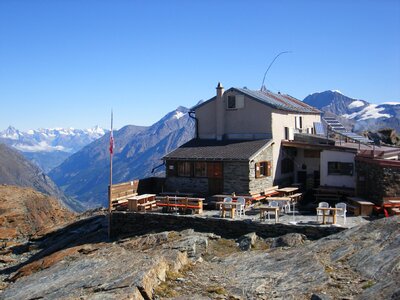 Switzerland mountains hut