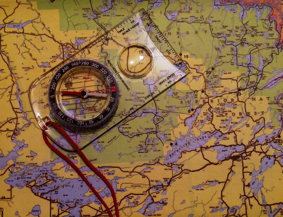 Navigation brown map