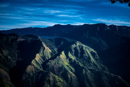 Sky mountain blue photo