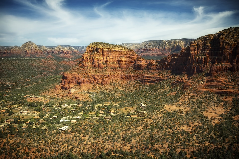 Buttes formations landscape