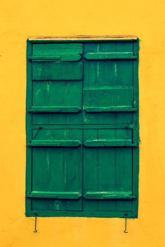 Window aged wooden