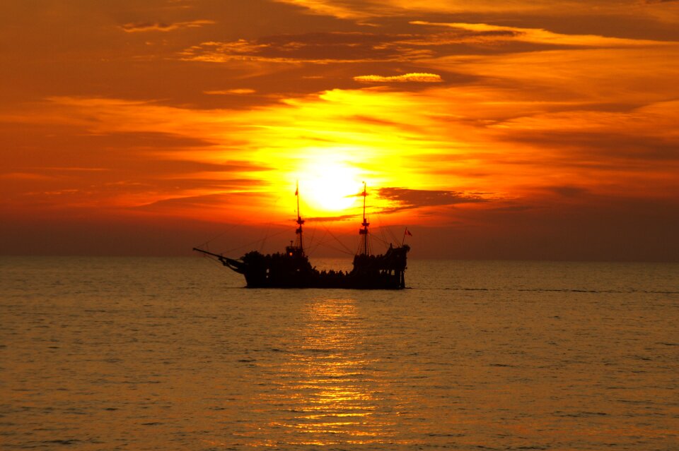 The sun summer the baltic sea