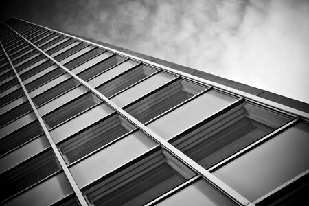 Modern facade sky photo