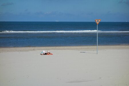 Infinity blue beach photo