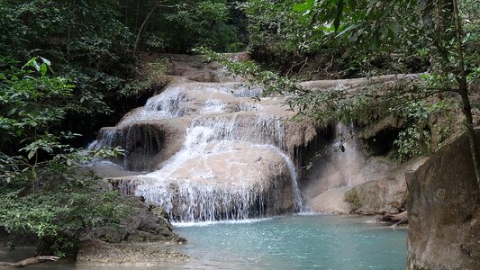 Landscape cascades river