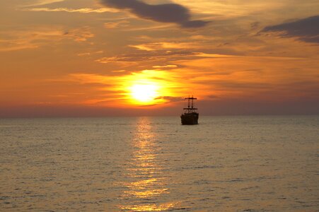Holidays evening ship