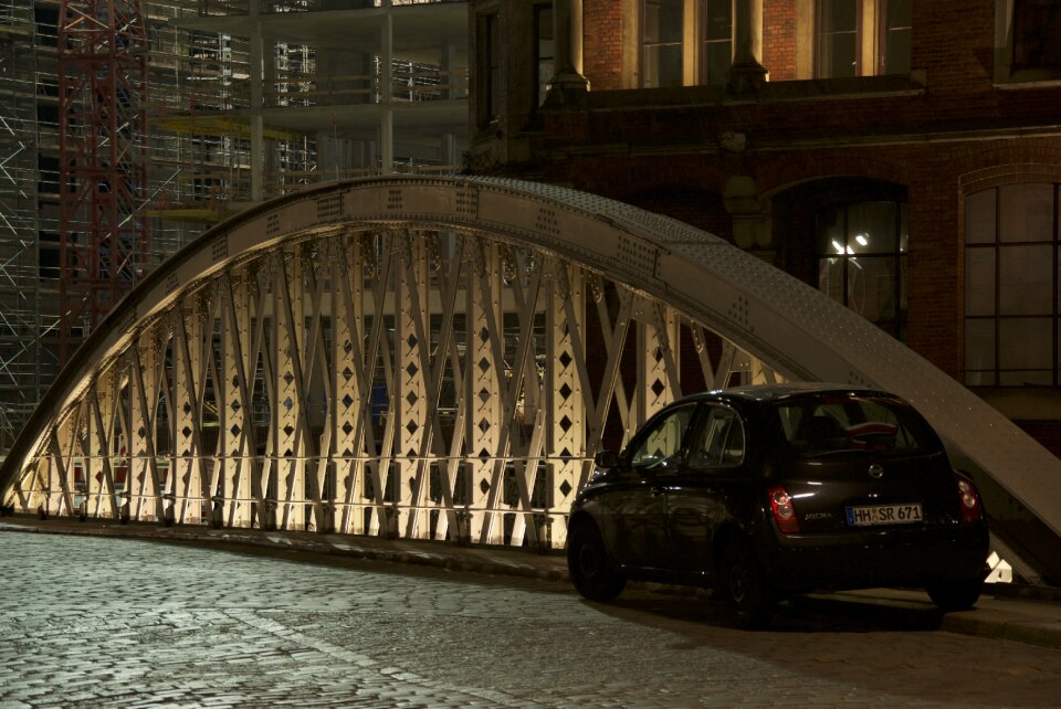 City-lights bridge