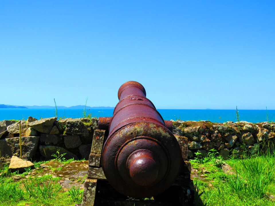 Landscape old cannon fortress
