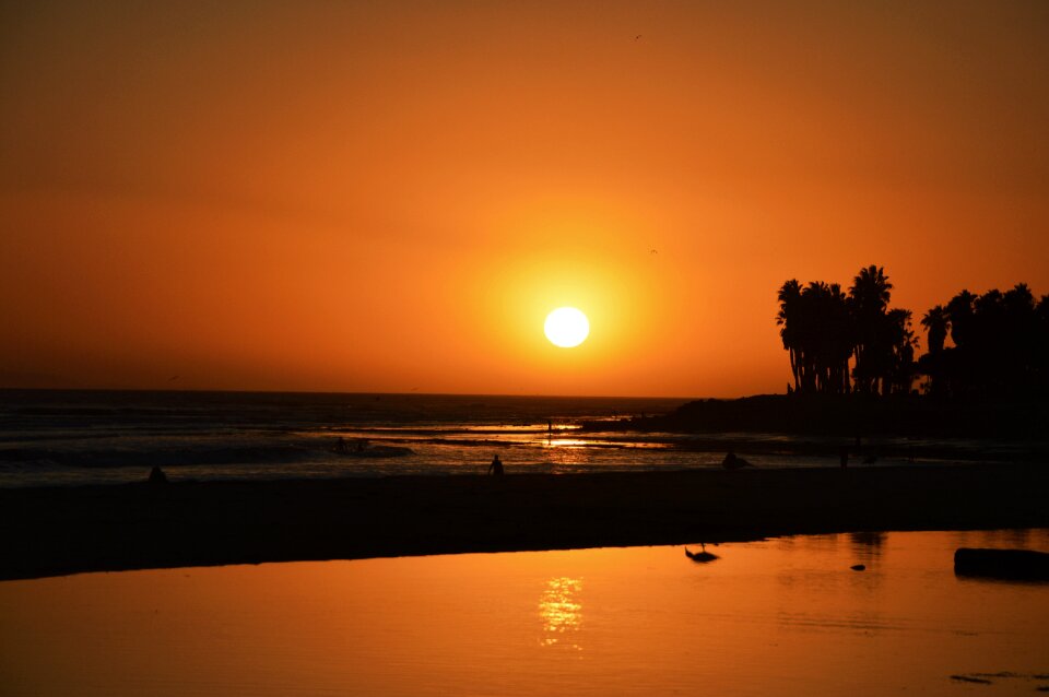 California beach evening