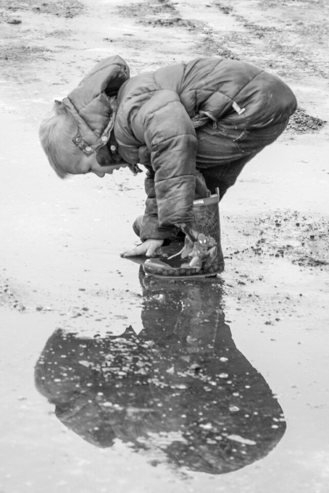 Reflection shadow winter