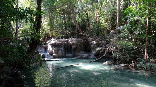 Landscape cascades river